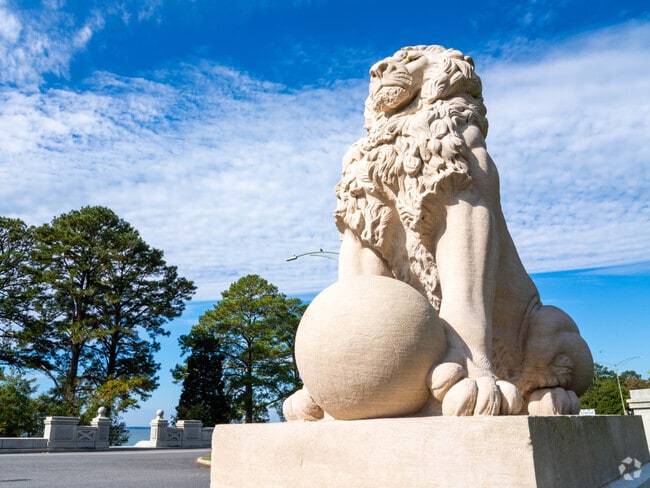 Lions Bridges is a part of the five-mile Noland Trail and is great for bird watching.