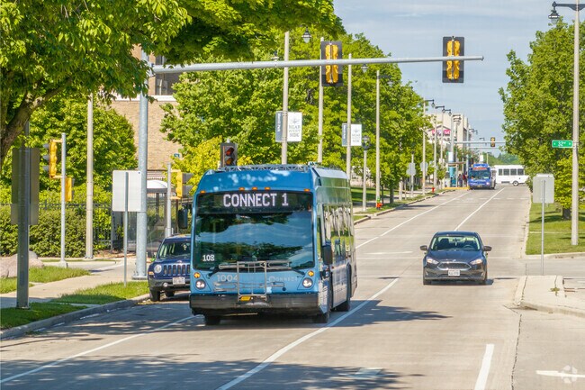 Merrill Park residents can easily navigate the area with public transportation.