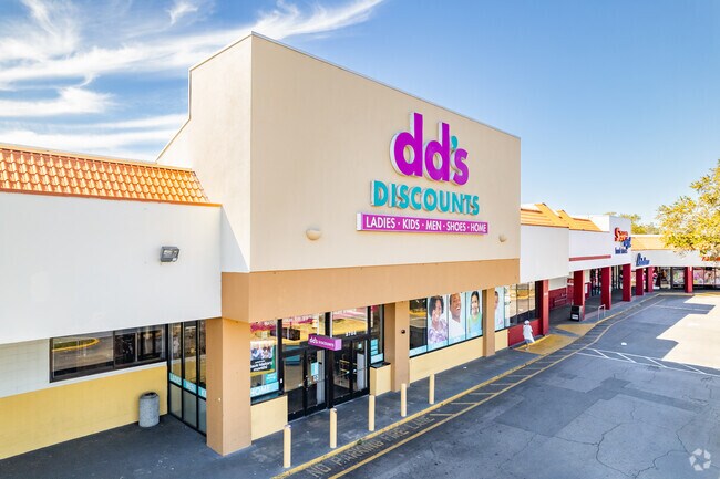 Locals do some of their shopping at dd's Discount at the Rosemont Plaza Shopping Center.