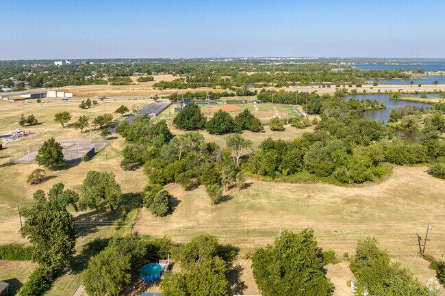 Mayview's Hefner Park has plenty of open fields for activities.