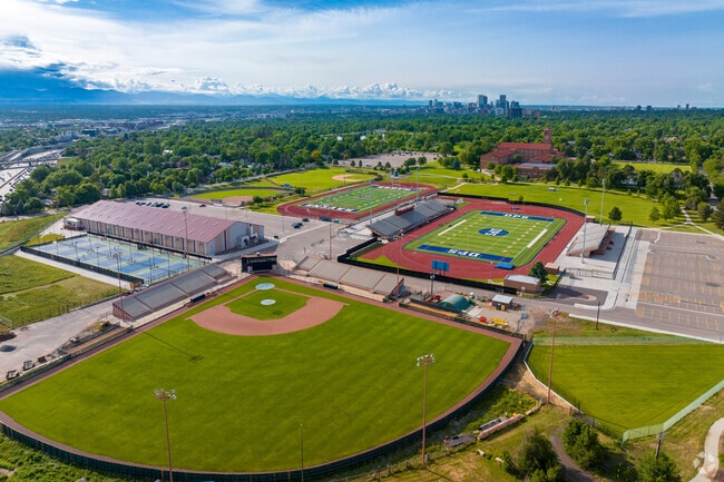 Students from all over the district come to All City Stadium for sports games.