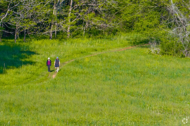Locals can enjoy the large trail system throughout Merritt's Pasture.