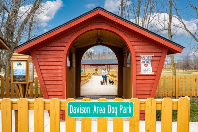 Your dog will appreciate the exercise from a walk in Davison Area Dog Park.
