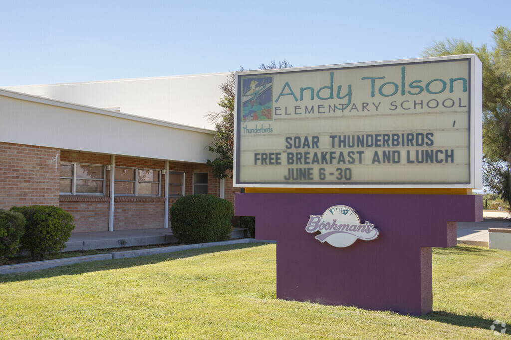 Tolson Elementary School is emboldened by their thunderbird mascot in Starr Pass.