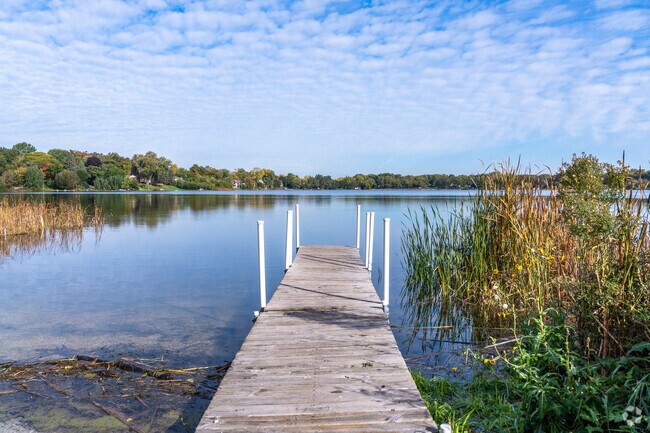 A shared pier and boat ramp can be found at the south end of Miltmore Lake in Venetian Village.