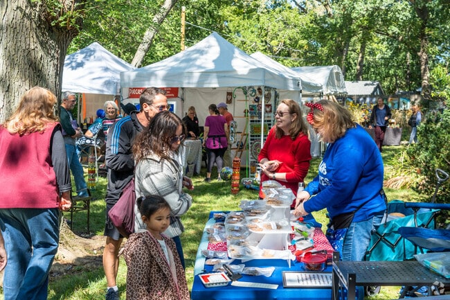 You can find baked goods for sale at the annual Glenview Art in the Garden event.