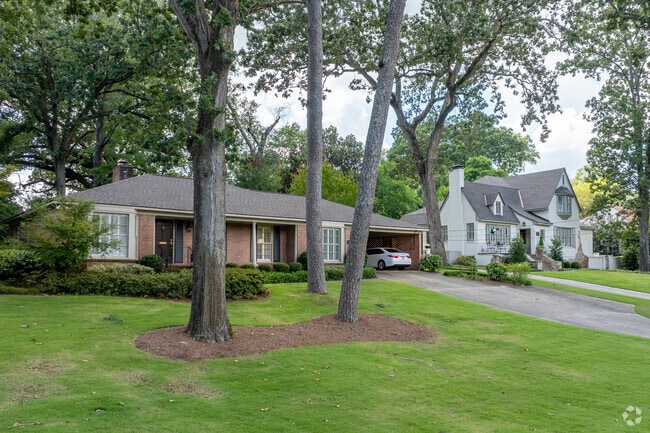 A mix of one- and two-story homes, each with their own style.