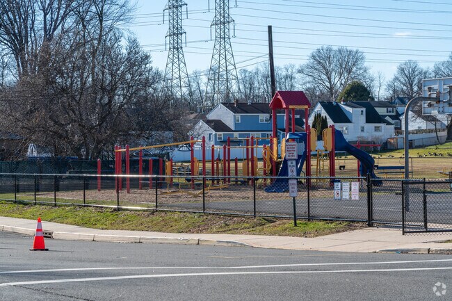 The Roosevelt Elementary School has its own playground that sits right on school property.