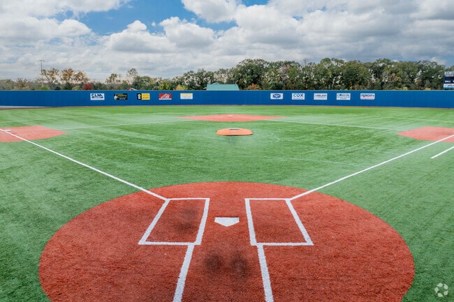Residents can play or spectate a game of baseball at Saint Julien Park in Broussard.