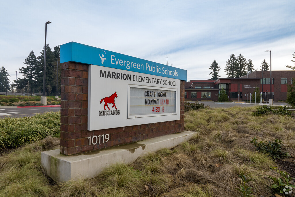 Marrion Elementary School's marquee keeps the community of Marrion up to date.