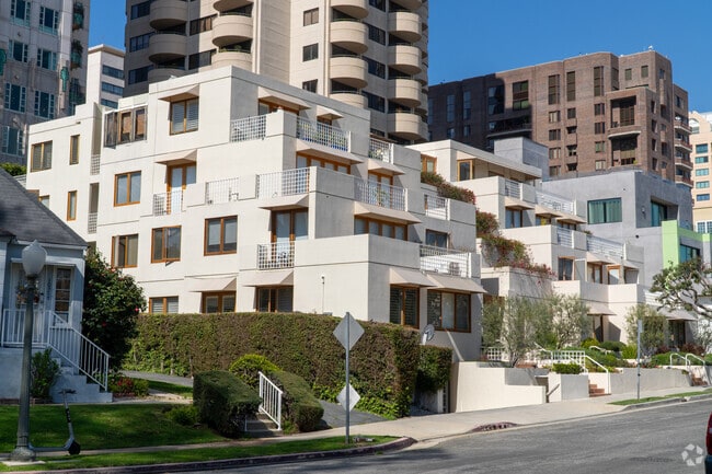 Luxury terraced condominiums near Century City.