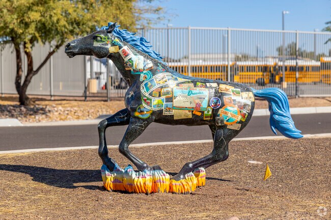 Each horse statue around Maricopa is unique and celebrates a part of the areas history.