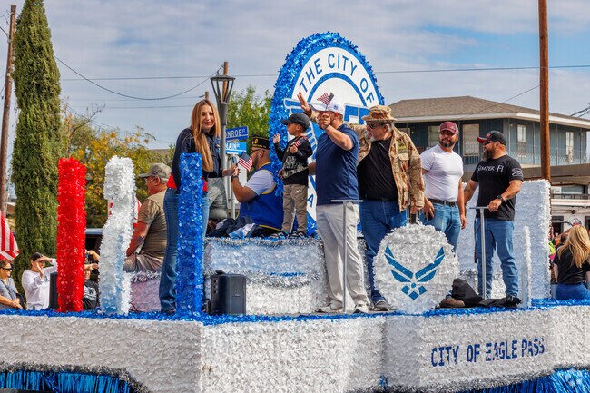 Eagle Pass sponsors a yearly Veterans Day Parade in Downtown Eagle Pass.