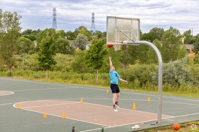 Work on your game at the basketball court in Spring Creek Park.