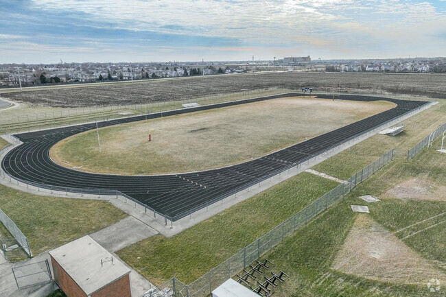 Marlowe Middle School offers a large track for students outside.