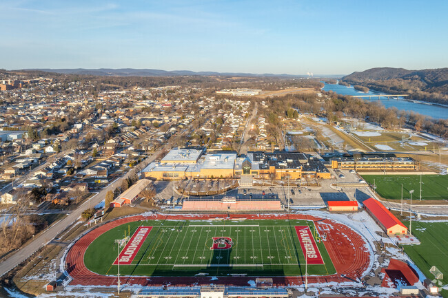 Bloomsburg Area High School is located adjacent to Bloomsburg Middle School.