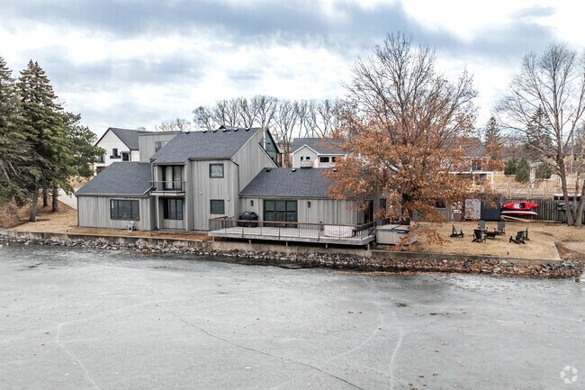Single family homes with spectacular views line the shores of McCarron's Lake.