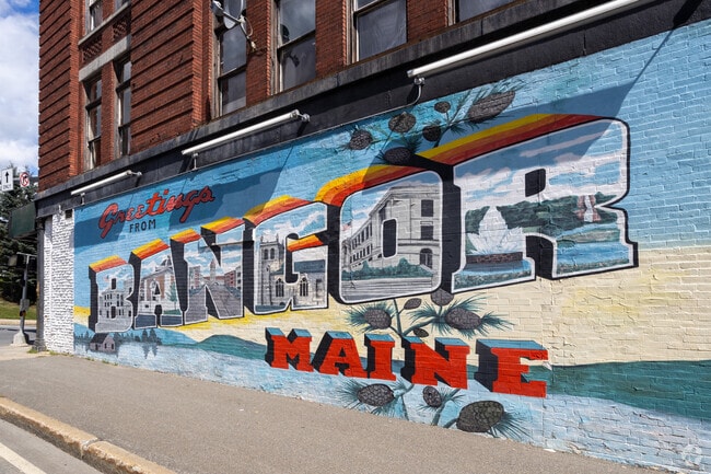 Downtown Bangor is a hub for local artists.