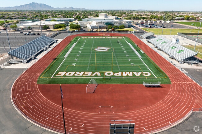 Campo Verde High School in Gilbert is home of the Coyotes. Go Coyotes!