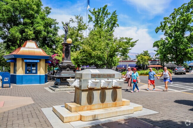 Lithia Park the main tourist destination near Railroad District.