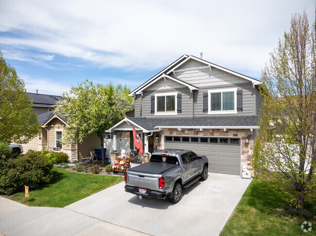 Two story modern craftsman homes can be found throughout Collister.