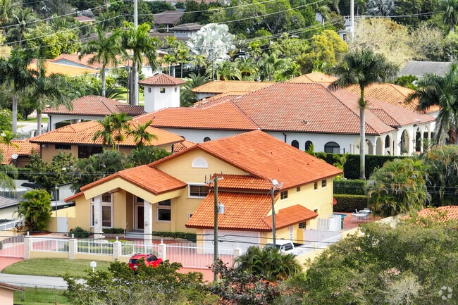 Multi-level family homes built in the 1990s remain popular in Flagler Park, Miami.