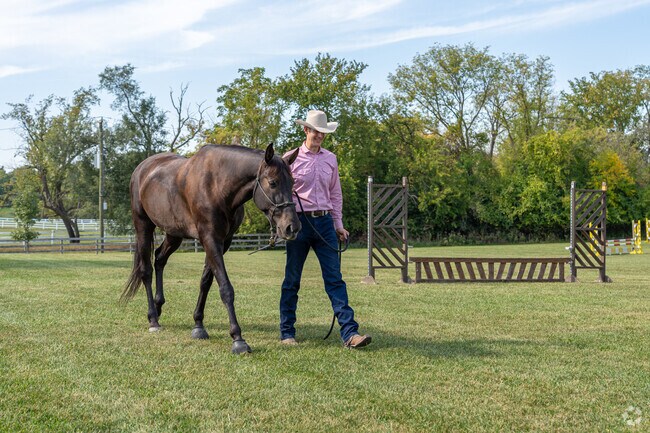 Take your horse for a trail ride or practice jumps at the Barrington Hills Riding Center.