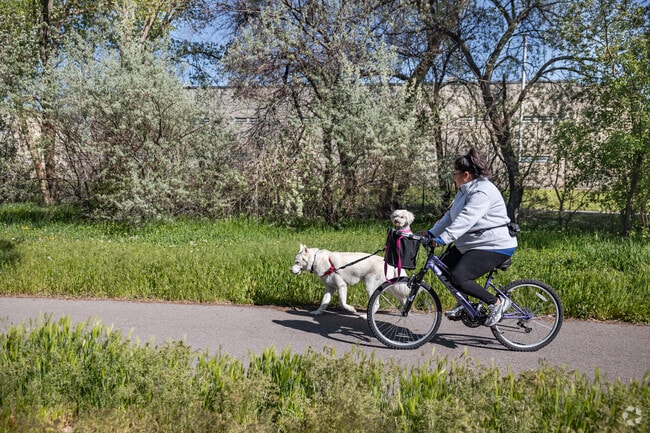 Pioneer Crossing Regional Park has trails perfect for biking or walking.