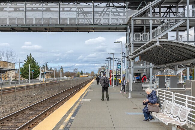 The Kent Train Station connects folks looking to commute to and from Downtown Kent.
