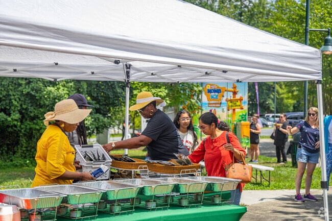Markets with fresh food are a common attraction in Olney.