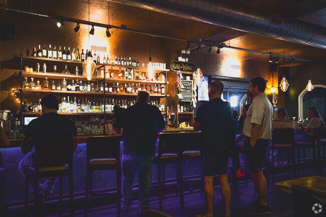 The Social Cocktail Lounge features a speakeasy-style atmosphere with great cocktail options.