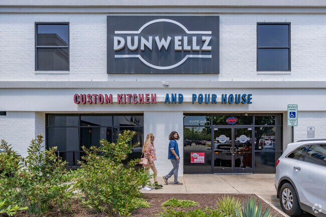 Dunwellz is a favorite spot for locals to gather and socialize in Bradfield Farms.