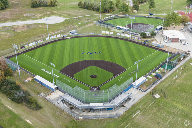 The baseball and softball fields sit next to each other