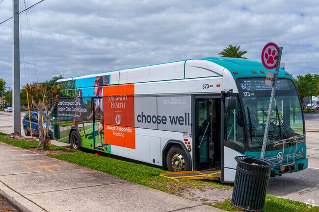 Hop on a Lynx bus for convenient transportation mere minutes from Audubon Park.