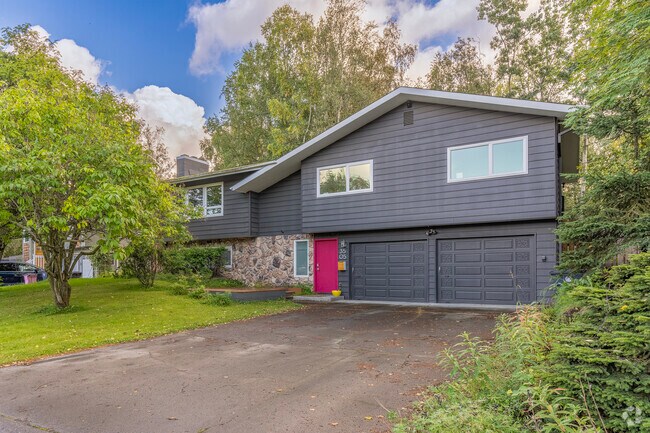 Mid-century split level home in the Rogers Park community.