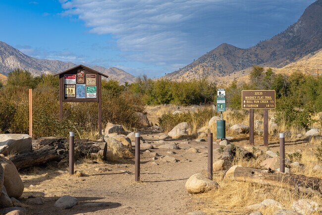 Whiskey Flat Trail is a popular hiking and mountain biking place for Kernville residents.