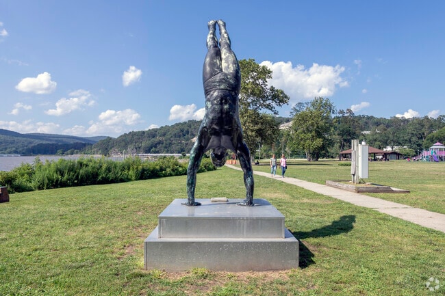 You can learn the history of Peekskill from the monuments in the park.