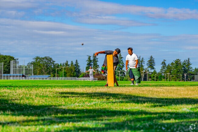 There are cricket games at Fort Steilacoom Park.