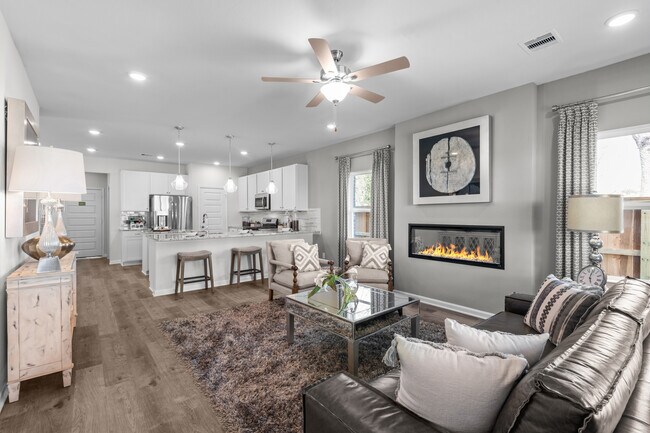 The Sparrow II- Family Room with Optional Linear Electric Fireplace