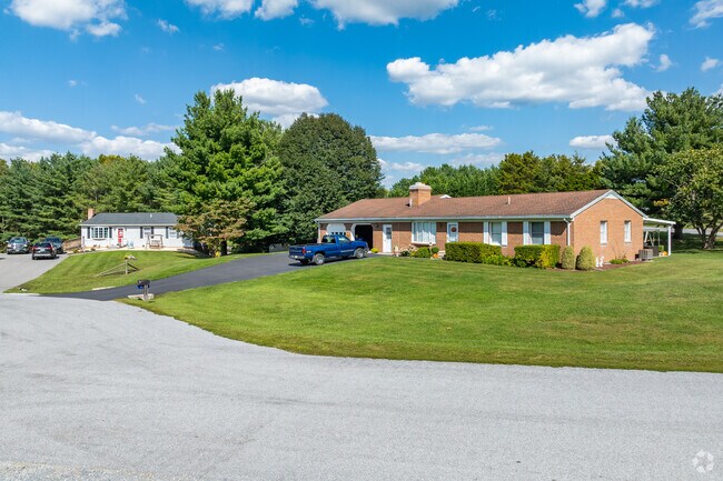 A stunning row of ranch style homes nestle on large lots in Tilghmanton.