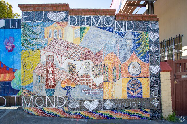Mosaics are part of the art vibe that makes the Dimond District so desirable.