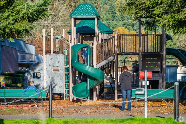 Children can flock to Central Park in Orting and enjoy the playground.