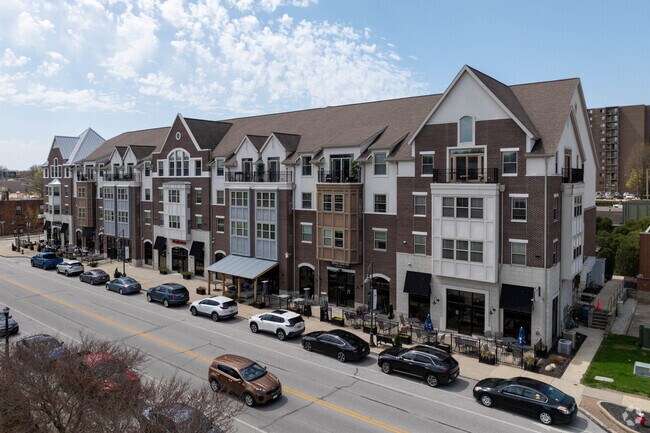 The Watermark in Downtown Cuyahoga Falls features residential, restaurants and retail.