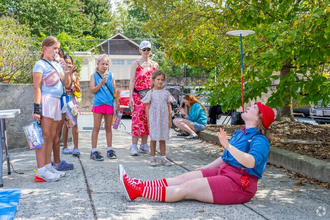See clowns and other live performers at the yearly Chevy Chase Day at the end of summer.