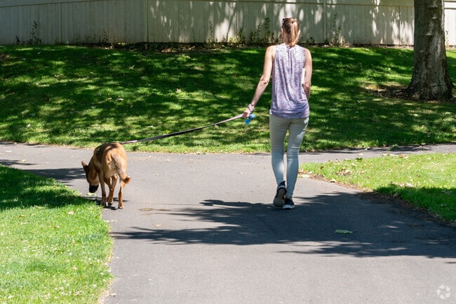 Residents of Fisher's Landing East enjoy walks on many paved paths in the neighborhood.