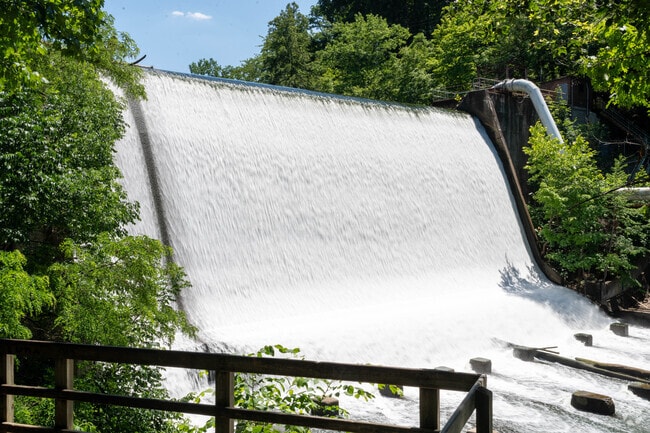 The Dam before its removal in the Gorge Metro Park in Broad Boulevard.