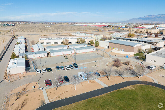 Portables at Jimmy Carter Middle School.