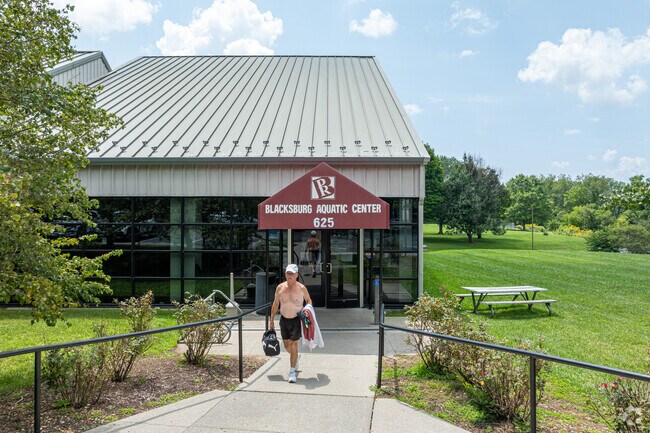 The Blacksburg Aquatic Center is inside the Park & Recreation in Apperson-Dickerson.