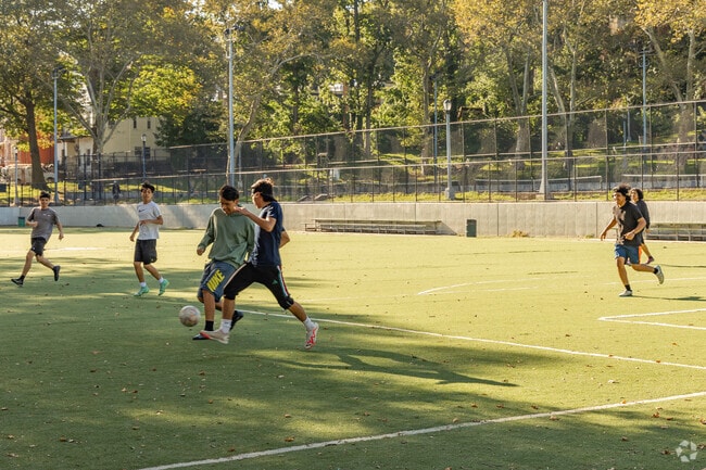 Soccer is a favorite sport for Cypress Hills residents to enjoy at Highland Park.