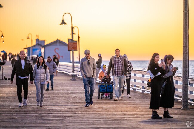 San Clemente Pier is a popular spot for walking, fishing and catching the sunset.